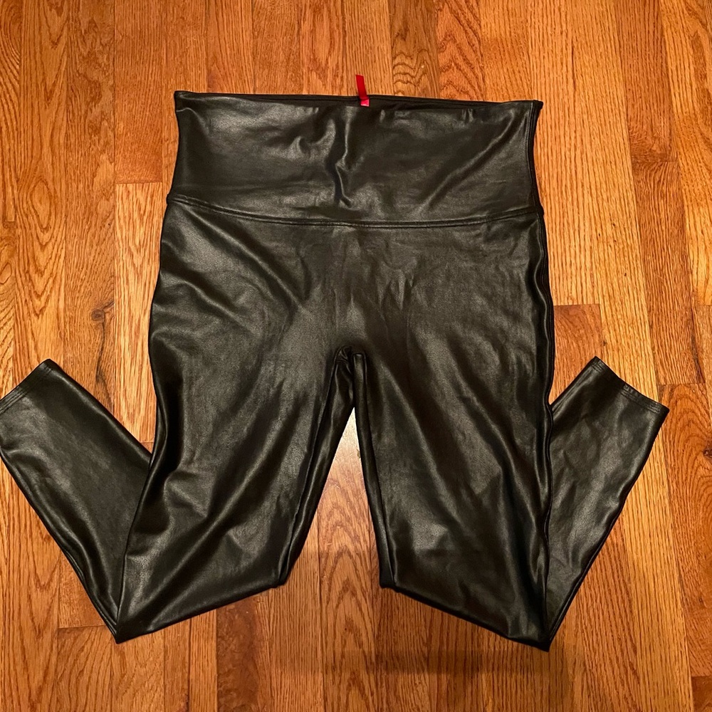 Spanx Faux Leather Leggings 3X